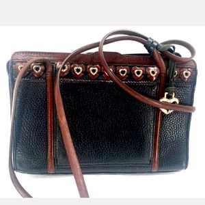 Brighton peek a boo leather shoulder bag